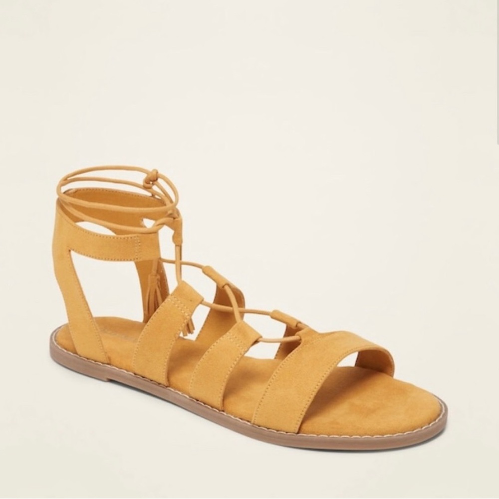 NWT Old Navy Gladiator Tie Sandals
